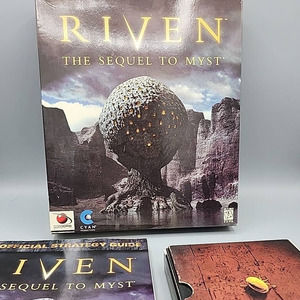 Riven The Sequel to Myst PC CD-ROM 1997 Windows 95 / MAC 5-Disc Set & Manual